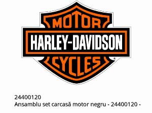 Ensemble carter moteur, noir - 24400120 - Harley-Davidson