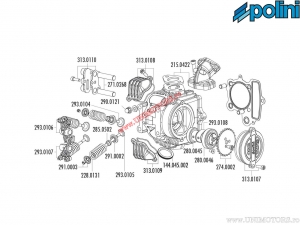 Ensemble de Joints de Cylindre (209.0455) - Honda XR 50 - Polini