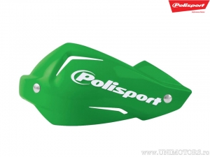 Ensemble de plastique de rechange vert pour protège-mains Touquet - Polisport