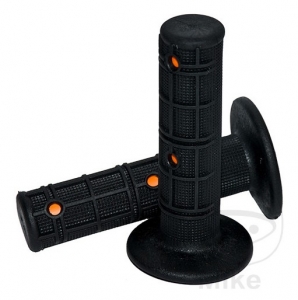 Ensemble de poignées de guidon 799 noir orange Progrip D: 22 mm L: 115 mm fermées - JM