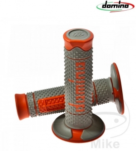 Ensemble de poignées de guidon A260 orange Domino D: 22 mm L: 120 mm fermées - JM