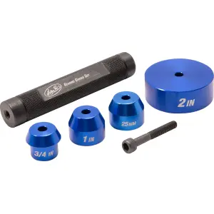Ensemble d'outils pour roulements de roue pour Harley Davidson - Bleu, anodisé - 38110153