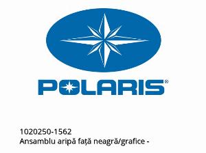 Ensemble garde-boue avant noir/graphismes - 1020250-1562 - Polaris