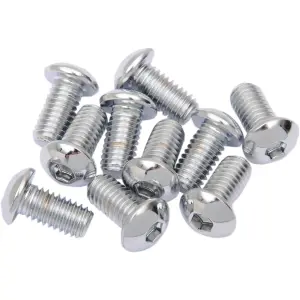 Ersatz-Rundkopfschrauben - Chrom, Silber, Poliert - DS190843