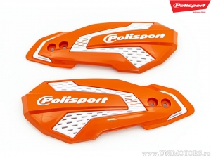 Ersatzplastikset orange weiß Handschützer MX Flow - Polisport