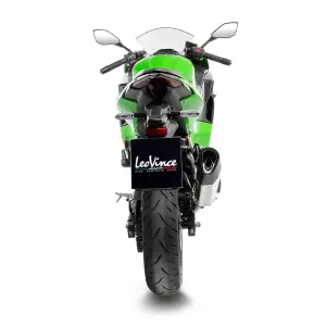 Escapamento Slip-On de Aço Inoxidável LV-14R - KAWASAKI NINJA 400 ABS ('24-'25) / Z 500 ABS ('24-'25) - Leo Vince