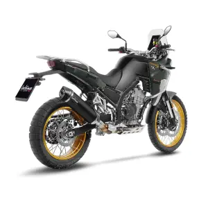 Escapamento Slip-On em Aço Inoxidável LV One Evo Black Ed- KOVE 800 X ABS Pro ('24-'25) / 800 X ABS Rally ('24-'25) - Leo Vinc