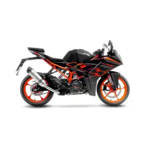 Escapamento Slip-On em Aço Inoxidável LV One Evo - KTM RC 125 ABS ('22-'23) / RC 390 ABS ('22-'23) - Leo Vince