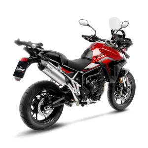 Escapamento Slip-On em Aço Inoxidável LV One Evo - TRIUMPH TIGER 900 ABS Rally Pro ('24) / TIGER 900 GT ABS Pro ('24) - Leo Vi