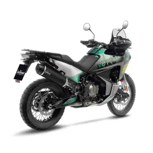 Escapamento Slip-on LV One Evo Edição Preta - CF MOTO MT 800 ABS Explore ('24-'25) / KTM ADVENTURE 790 ('19-'23) - Leo Vince