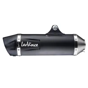 Escapamento Slip-On Nero Aço Inoxidável - PIAGGIO BEVERLY 350 I.E. ST ABS Sport Touring ('11-'16) - Leo Vince
