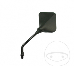 Espejo izquierdo universal rectangular negro M10 mm - JM