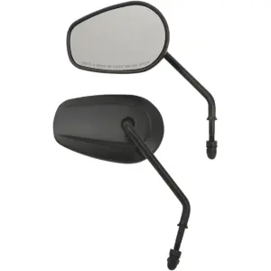 Espejo tipo OEM en forma de lágrima - Negro, Mate - 06401310