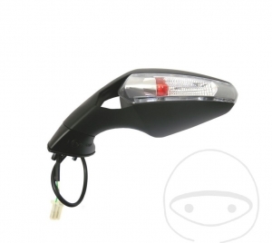 Espelho preto esquerdo com sinalizador - Derbi GPR 125 2T Racing ('05-'09) - JM