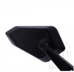 Espelho universal preto conjunto M8 mm com fixação no guidão - JM