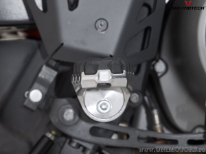 EVO Footpeg Set - stainless steel - rubber / silver-black - Harley-Davidson Pan America ('21-) - SW-Motech