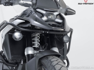 EVO High Beam Headlight Set with Mounting Brackets - color: black - BMW R 1300 GS ('23-) - SW-Motech