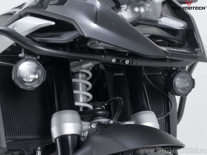 EVO High Beam Headlight Set with Mounting Brackets - color: black - BMW R 1300 GS ('23-) - SW-Motech