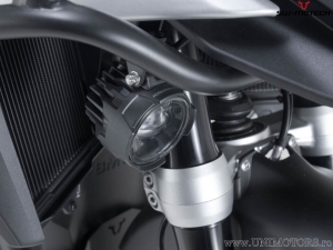 EVO High Beam Headlight Set with Mounting Brackets - color: black - BMW R 1300 GS ('23-) - SW-Motech