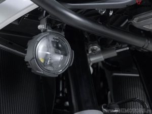 EVO High Beam Headlight Set with Mounting Brackets - color: black - BMW R 1300 GS ('23-) - SW-Motech