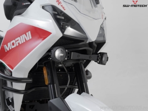 EVO High Beam Headlight Set with Mounting Brackets - color: black - Moto Morini X-Cape 650 ('21-) - SW-Motech