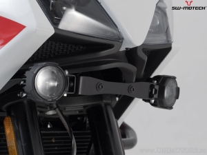 EVO High Beam Headlight Set with Mounting Brackets - color: black - Moto Morini X-Cape 650 ('21-) - SW-Motech