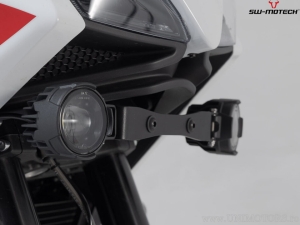 EVO High Beam Headlight Set with Mounting Brackets - color: black - Moto Morini X-Cape 650 ('21-) - SW-Motech