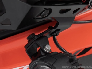 EVO High Beam Headlight Set with Mounting Brackets - color: black - Suzuki V-Strom 1050 ('19-) - SW-Motech