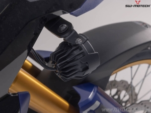 EVO High Beam Headlight Set with Mounting Brackets - color: black - Suzuki V-Strom 800 / 800DE ('22-) - SW-Motech