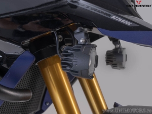 EVO High Beam Headlight Set with Mounting Brackets - color: black - Suzuki V-Strom 800 / 800DE ('22-) - SW-Motech