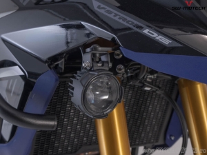 EVO High Beam Headlight Set with Mounting Brackets - color: black - Suzuki V-Strom 800 / 800DE ('22-) - SW-Motech