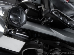 EVO High Beam Headlight Set with Mounting Brackets - color: black - Triumph Tiger 1200 / Explorer ('15-) - SW-Motech