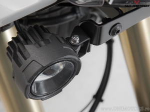 EVO high beam headlight set with mounting brackets - color: black - Yamaha Ténéré 700 models ('19-) - SW-Motech