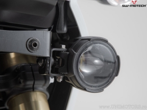 EVO high beam headlight set with mounting brackets - color: black - Yamaha Ténéré 700 models ('19-) - SW-Motech