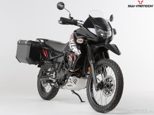 EVO Side Case Carrier Set Black - Kawasaki KLR650 ('08-'18) - SW-Motech