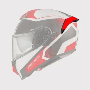Evoluzione Helm Spoiler - Matt, Rot - Erwachsene - 01331615