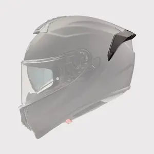 Evoluzione Helm Spoiler - Zwart, Mat - Volwassene - 01331617