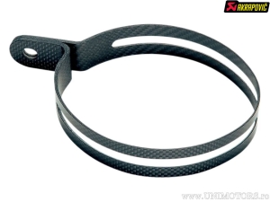 Exhaust pipe clamp - model: CZ19 - material: carbon fiber - Akrapovič