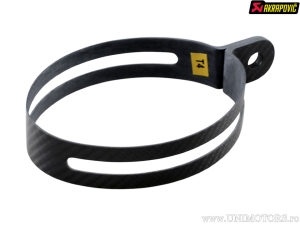 Exhaust pipe clamp - model: T4 - material: carbon fiber - Akrapovič