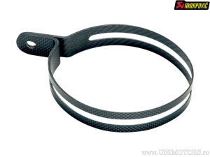 Exhaust pipe clamp - model: TQ11 - material: carbon fiber - Akrapovič