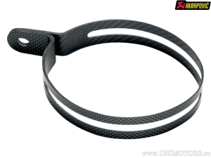 Exhaust pipe clamp - model: TT4 - material: carbon fiber - Akrapovič