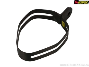 Exhaust pipe clamp - model: TZ8 - material: carbon fiber - Akrapovič