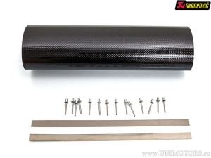 Exhaust Pipe Sleeve Replacement Kit - Model: CD40 - Material: Carbon Fiber - Akrapovič