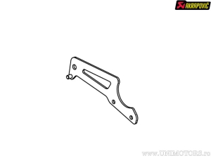 Exhaust pipe support - model: X 261 - material: aluminum - color: black - Akrapovič