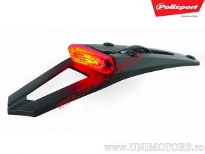 Extension de garde-boue arrière - feux de position et de freinage à LED - universel - Polisport