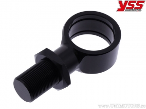 Extensor de telescópio +10mm com dimensões: 26x18x70mm e rosca externa M16x1.0mm, cor preta - YSS