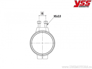Externe Teleskopische Ausdehnungstankhalterung 52mm - YSS