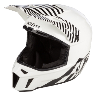 F3 Carbon Off-Road Helmet Illusion Black - White: Mărime - L
