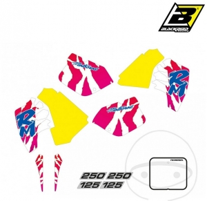 Fairing stickers - Suzuki RM 125 ('89-'92) / RM 250 ('89-'92) - JM