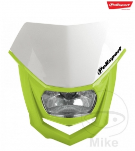 Far (inclusiv masca - galbena fluorescent alba) enduro - universal - Halo halogen - Polisport - JM